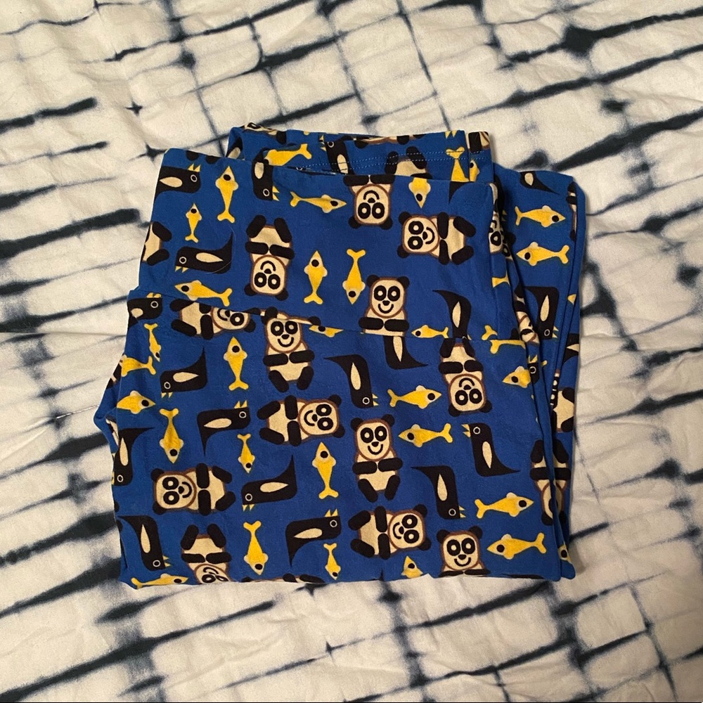 LuLaRoe Blue Panda Leggings